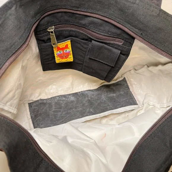 Laurel Burch Native Horses Travel Large Tote Bag Colorful, Cotton Western Whimsy - Picture 14 of 16